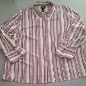 Maggie Barnes Striped Blouse 3X